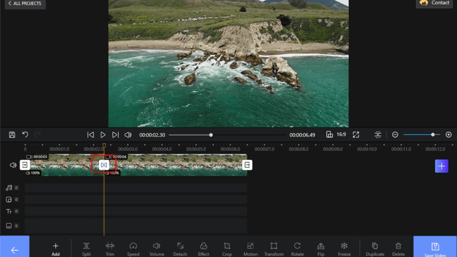 Adding Transitions in Videos